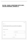 HS 350 - EXAM 1 QUESTIONS WITH 100&percnt; SOLVED ANSWERS&comma; GRADED A&plus;