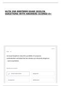 HLTH 350 MIDTERM EXAM 2025&sol;26 QUESTIONS WITH ANSWERS SCORED A&plus;