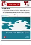 SOLUTIONS MANUAL for Advanced Accounting&comma; 15th Edition by Joe Ben Hoyle&comma; Schaefer and Doupnik &vert;&vert;Chapter 1-19 &vert;&vert;ISBN NO &colon;9781264798483 &vert;&vert;Complete Guide A&plus;&period;