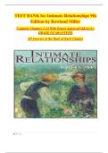 Test Bank &ndash; Intimate Relationships &lpar;9th Edition&rpar; by Rowland Miller &vert; Complete Chapters 1&ndash;14 &vert; Expert-Approved MCQs & Answers &vert; Updated 2025&sol;2026 &vert; A&plus; Grade Guaranteed