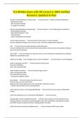 FLS Written Exam with All Correct & 100&percnt; Verified Answers&vert; Updated to Pass