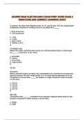 JOURNEYMAN ELECTRICIAN'S EXAM PREP GUIDE EXAM 2 QUESTIONS AND CORRECT ANSWERS 2026&excl;&excl;