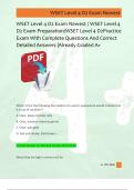 WSET Level 4 D2 Exam Newest &sol; WSET Level 4  D2 Exam Preparation&sol;WSET Level 4 D2Practice  Exam With Complete Questions And Correct  Detailed Answers &vert;Already Graded A&plus; 