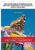 Fundamentals of Organic Chemistry &lpar;7th Edition&rpar; by John E&period; McMurry &ndash; Complete Test Bank with Solutions