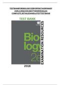 Test Bank for Biology 2e &ndash; OpenStax &lpar;Mary Ann Clark&comma; Jung Choi & Matthew Douglas&rpar; &ndash; Complete and Detailed Edition