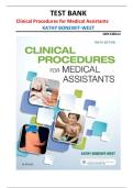 Clinical Procedures for Medical Assistants Test Bank 10th Edition | Kathy Bonewit-West
