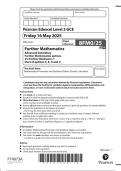 Pearson Edexcel Level 3 GCE Further Mathematics paper 25 2025  &lpar;8FM0&sol;25&colon; Further mechanics 1 Part of options C&comma; E&comma; H and J&rpar;