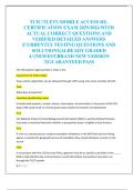 TCIC&sol;TLETS MOBILE ACCESS RE CERTIFICATION EXAM 2025&sol;2026 WITH  ACTUAL CORRECT QUESTIONS AND  VERIFIED DETAILED ANSWERS  &vert;CURRENTLY TESTING QUESTIONS AND  SOLUTIONS&vert;ALREADY GRADED  A&plus;&vert;NEWEST&vert;BRAND NEW VERSION   &excl;&excl;&vert;GUARANTEED PASS