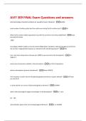 AVIT 309 FINAL Exam Questions and answers 