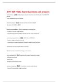 AVIT 309 FINAL Exam Questions and answers 