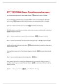 AVIT 309 FINAL Exam Questions and answers 