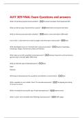 AVIT 309 FINAL Exam Questions and answers 
