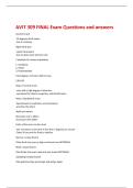 AVIT 309 FINAL Exam Questions and answers 