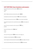 AVIT 309 FINAL Exam Questions and answers 