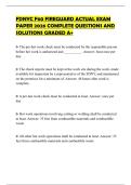 FDNYC F60 FIREGUARD ACTUAL EXAM PAPER 2026 COMPLETE QUESTIONS AND SOLUTIONS GRADED A&plus;