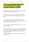 FDNYC F60 FIREGUARD EXAM SCRIPT 2026 QUESTIONS WITH CORRECT ANSWERS VERIFIED BY EXPERTS