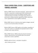 FEMA IS-800D FINAL EXAM &ndash; QUESTIONS AND VERIFIED ANSWERS