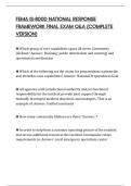 FEMA IS-800D NATIONAL RESPONSE FRAMEWORK FINAL EXAM Q&A &lpar;COMPLETE VERSION&rpar;