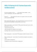 MBA 703 Spring 24 AP1 Darban Exam with verified answers