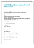 NURS 5354 Exam 3 Psych questions with verified detailed solutions