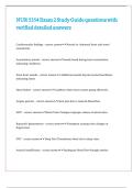 NUR 5354 Exam 2 Study Guide questions with verified detailed answers