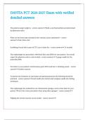DAVITA PCT 2026-2027 Exam with verified detailed answers