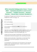 RETA Industrial Refrigeration Book 1 Exam  2025 &vert; Updated Questions and Correct  Answers &vert; Verified Answers &vert; Newest  Version &vert; Brand New Version&excl; Graded A&plus; 