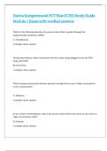 Davita Inexperienced PCT Rise ICHD Study Guide Module 1 Exam with verified answers
