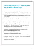 DaVita Rise Module 2 PCT Training Exam with verified detailed answers