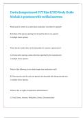 Davita Inexperienced PCT Rise ICHD Study Guide Module 3 questions with verified answers