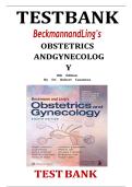 Test Bank For Beckmann and Ling's Obstetrics and Gynecology 8th Edition by Dr. Robert Casanova All Chapters (1-50) | A+ ULTIMATE GUIDE 2020