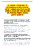 ATI CAPSTONE FUNDAMENTALS/ ATI CAPSTONE FUNDAMENTALS STUDYGUIDE NEWEST 4 VERSIONS 2026 ACTUAL EXAM 350 QUESTIONS AND CORRECT DETAILED ANSWERS WITH RATIONALES (VERIFIED ANSWERS) |ALREADY GRADED A+ 