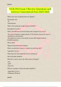 NUR 354 Exam 3 Review Questions and Answers Guaranteed Pass 2025-2026