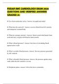 FISDAP EMT CARDIOLOGY EXAM 2026 QUESTIONS AND VERIFIED ANSWERS GRADED A&plus;