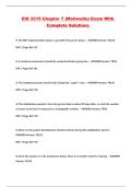 EIS 3315 Chapter 7 &lpar;Motiwalla&rpar; Exam With Complete Solutions 