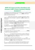 RNRF DCF Exam practice Questions and  Answers &lpar;100&percnt; Correct Answers&rpar; Already  Graded A&plus;