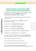 Sabsa Questions and Answers &lpar;100&percnt;  Correct Answers&rpar; Already Graded A&plus;