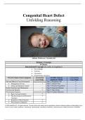 NURS 342&colon; Pediatric Nursing Clinical Judgment - Congenital Heart Defects&comma; Perfusion&comma; & Pharmacotherapy Case Study