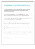 ACC 406 Exam 3 with verified detailed solutions
