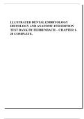 ILLUSTRATED DENTAL EMBRYOLOGY&comma; HISTOLOGY & ANATOMY 4TH EDITION TEST BANK BY FEHRENBACH &ndash; CHAPTER 1- 20 COMPLETE&period;