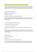 NUR 452 EXAM 1 PEDS QUESTIONS WITH VERIFIED SOLUTIONS GRADED A&plus;