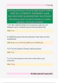 Activity Director Final EXAM QUESTIONS  AND ALL CORRECT ANSWERS 100&percnt;  SOLVED AND GUARANTEED SUCCESS&excl;&excl;  Questions and Correct Answers&sol; Latest  Update &sol; Already Graded 