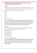 CSP EXAM TEST &lpar;SPECIALTY PHARMACY&rpar; QUESTIONS WITH 100&percnt; CORRECT ANSWERS PLUS RATIONALES&excl;&excl;