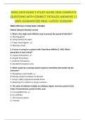NRSG 2350 EXAM 3 STUDY GUIDE 2026 COMPLETE  QUESTIONS WITH CORRECT DETAILED ANSWERS &vert;&vert;  100&percnt; GUARANTEED PASS <LATEST VERSION>