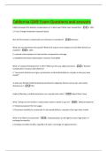 California QME Exam Questions and answers 