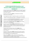 SCRN EXAM REVIEW Questions and  Answers &lpar;100&percnt; Correct Answers&rpar; Already  Graded A&plus; 