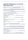 UWF EDF 6226 &ndash; Modules 1&comma; 2&comma; 3&comma; 5&comma; and 6 &lpar;2026&rpar; &ndash; Complete Solved Guide &lpar;100&percnt; Correct Answers&rpar;