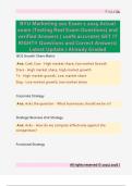 BYU Marketing 201 Exam 1 2025 Actual  exam &lpar;Testing Real Exam Questions&rpar; and  verified Answers &lpar; 100&percnt; accurate&rpar; GET IT  RIGHT&excl;&excl; Questions and Correct Answers&sol;  Latest Update &sol; Already Graded