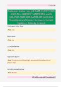 Endeavor Indoc &lpar;2025&rpar; EXAM QUESTIONS  AND ALL CORRECT ANSWERS 100&percnt;  SOLVED AND GUARANTEED SUCCESS  Questions and Correct Answers&sol; Latest  Update &sol; Already Graded