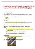 State Farm Estimates Review - Practice Exercise Answer Key New Update 2025&sol;2026 update